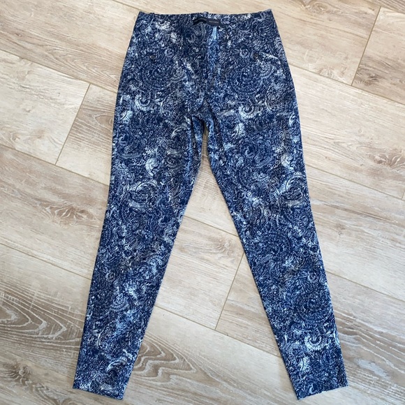The Limited Paisley Exact Stretch Pants 4 - Picture 1 of 5
